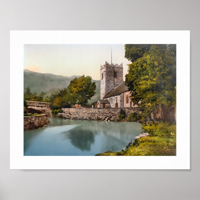 Grasmere Church, Lake District England Poster (Front)