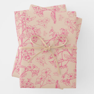 Medieval Pink Wrapping Paper Design – Chateau de Lalande