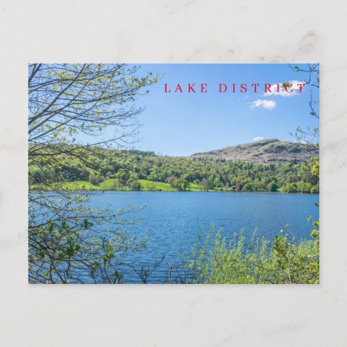 Grasmere Lake view postcard