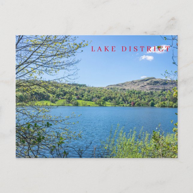 Grasmere Lake view postcard (Front)