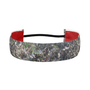 grass and leaves pattern athletic headband