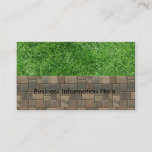 Grass And Pavers Business Card at Zazzle