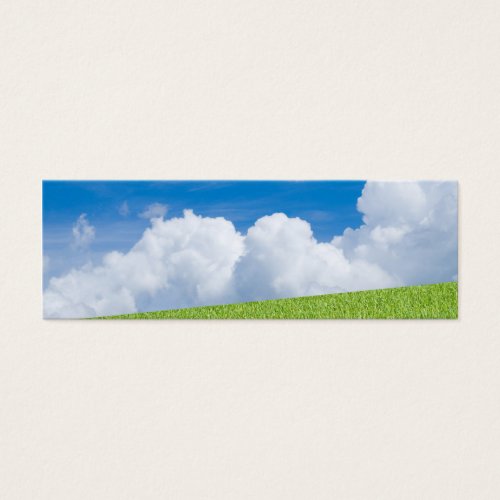 Grass and Sky Bookmark Business Card Templates