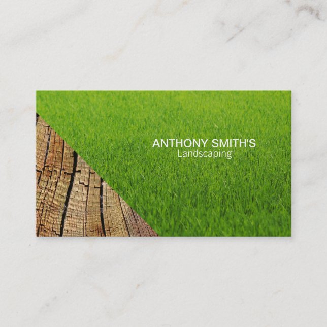 Grass and Wood 2 Business Card (Front)