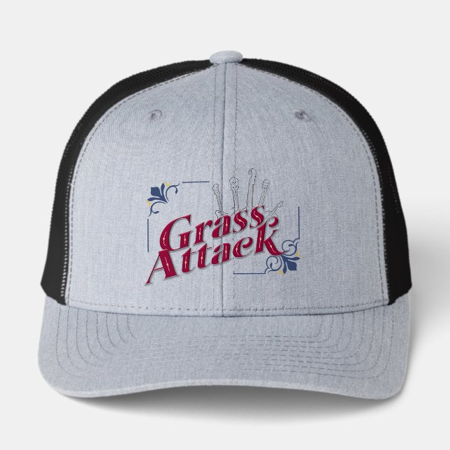 Grass Attack Baseball Cap (Front)
