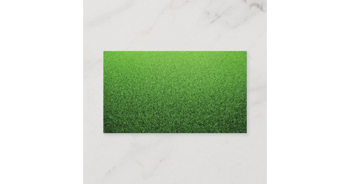 Grass Background. Fresh Green Lawn Business Card