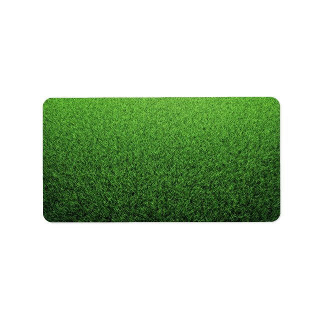 Grass Background. Fresh Green Lawn Label (Front)