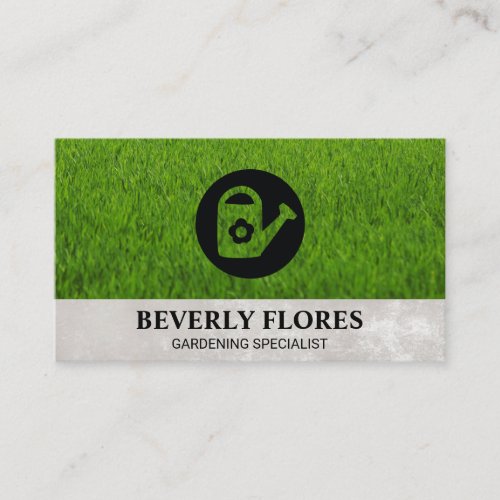 Grass Background  Water Can Business Card