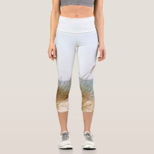 Grass Beside the Sea capri leggings