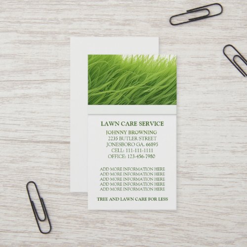 Grass Business Card
