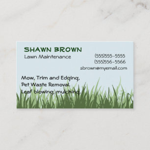 Grass Business Card