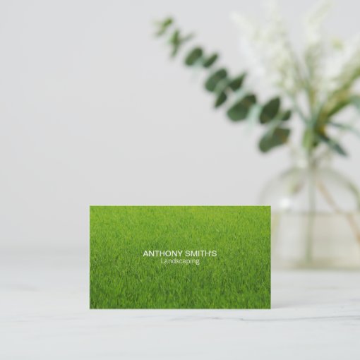 Grass Business Card Zazzle