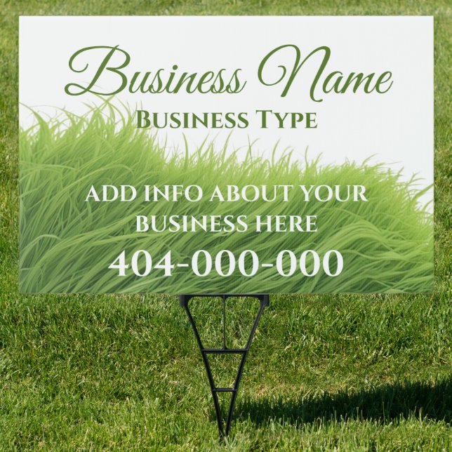 Grass Business Yard Sign (Insitu)