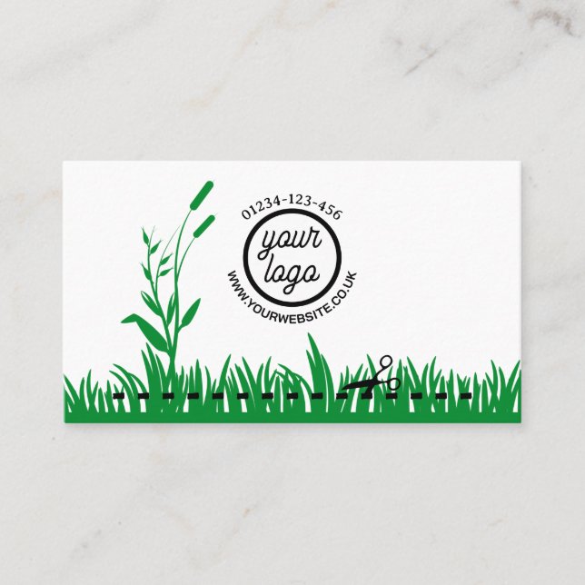 Grass Cutting Business Card (Front)