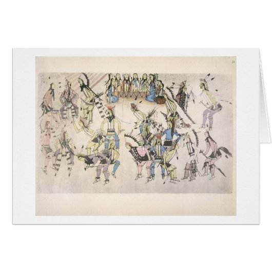 Grass dance (ink on paper) cards (Front Horizontal)