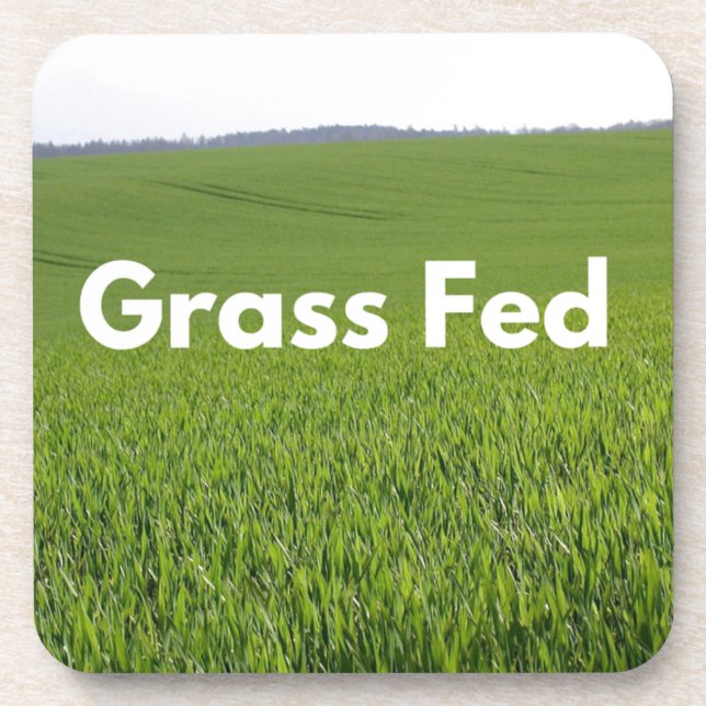 Grass Fed Drink Coaster (Front)