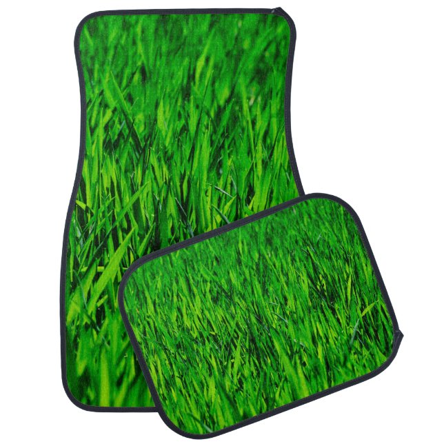 Grass field meadow lawn growth car floor mat (Set)