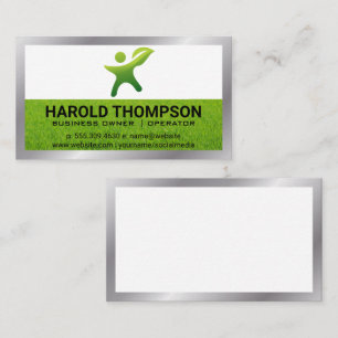 Grass Gardening Logo Business Card