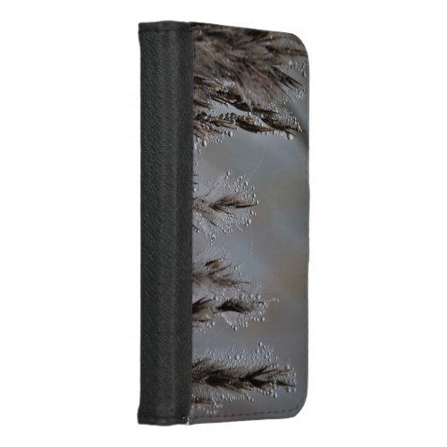 Grass Glow Droplets iPhone 87 Wallet Case