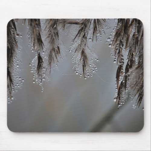 Grass Glow Droplets Mouse Pad