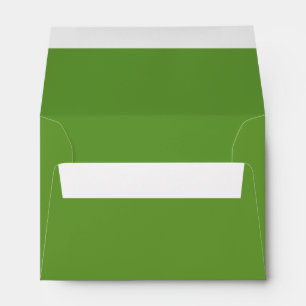 Grass Green A6 4x6 Inside Color Envelope