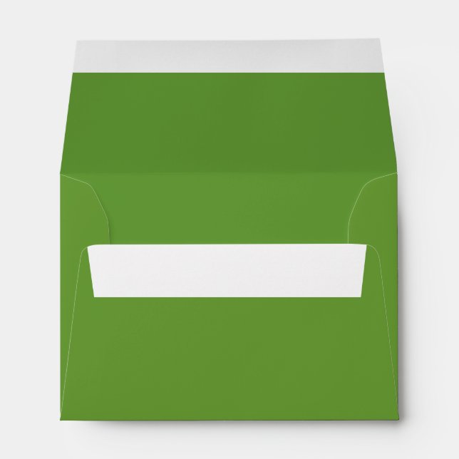 Grass Green A6 4x6 Inside Color Envelope (Back (Bottom))