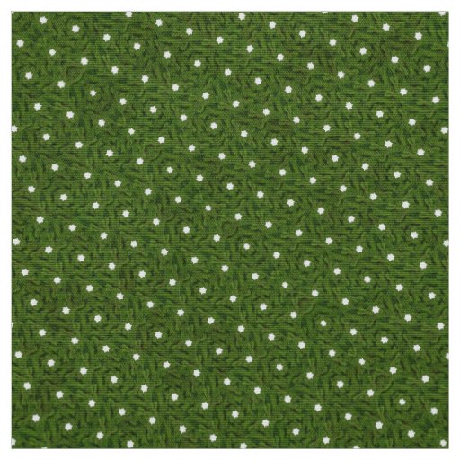 Grass green diamond polkadot fabric