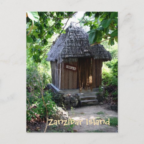 Grass Hut Postcard