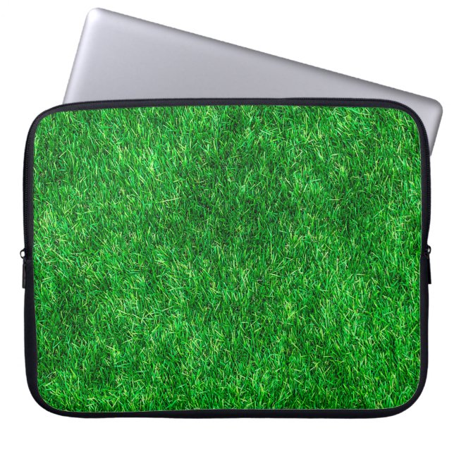 Grass lawn garden park ground laptop sleeve (Front)