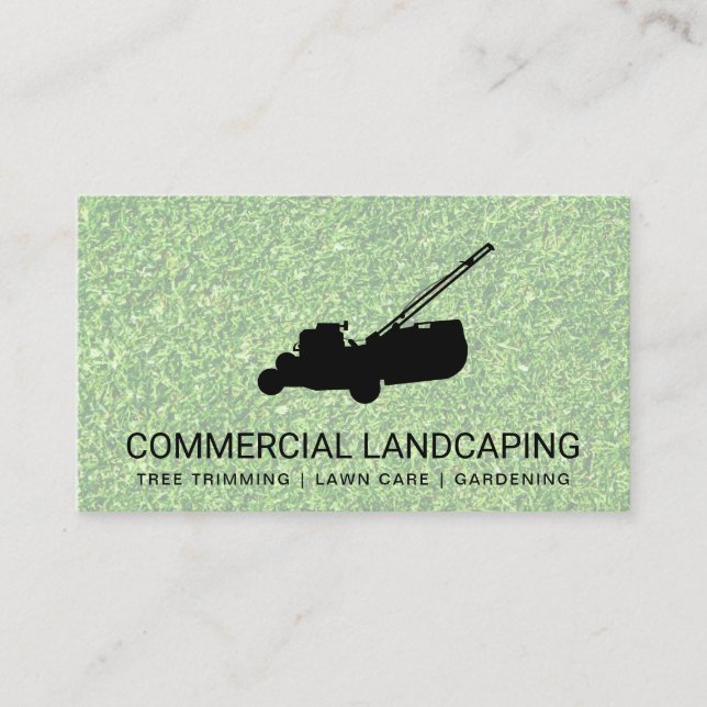 Grass | Lawn Mower Business Card (Front)