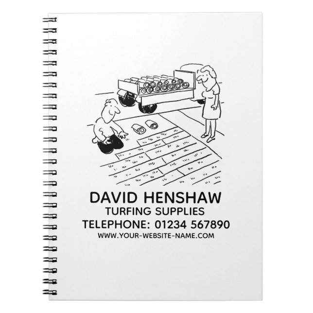Grass Laying and Turfing Supplies Notebook (Front)