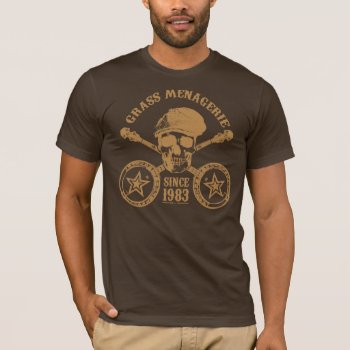 Grass Menagerie (gold) T-shirt by DeluxeWear at Zazzle