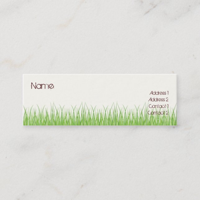 Grass Mini Business Card (Front)