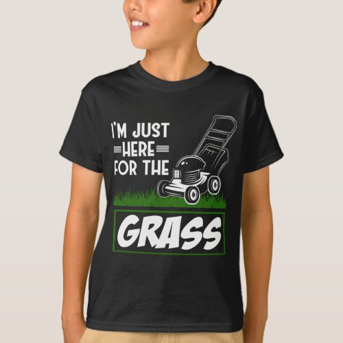 Grass Mowing Lawn Care Funny Lawn Mower T_Shirt