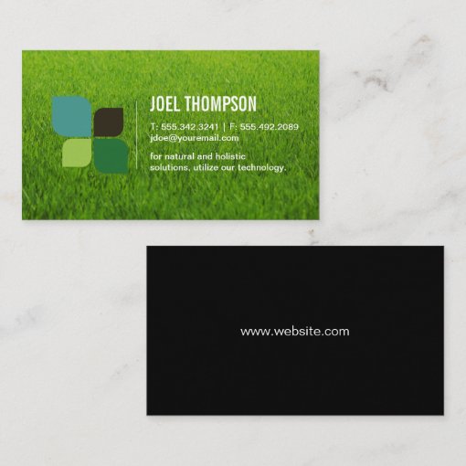 Grass Natural Business Card Zazzle