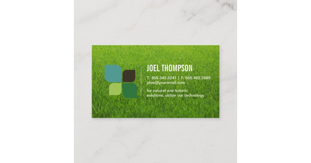 Grass Natural Business Card Zazzle