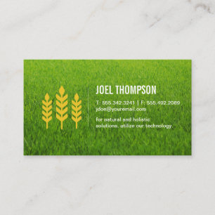 Grass Natural   Wheat Icon Business Card