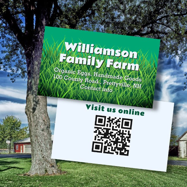 Grass Nature Agriculture Business Card (Creator Uploaded)