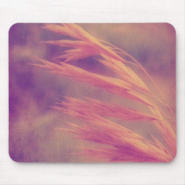 Grass Seed Purple Haze Digital Art Mouse Pad (Front)