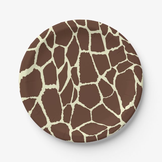 Grass Skin Pattern Paper Plates (Front)