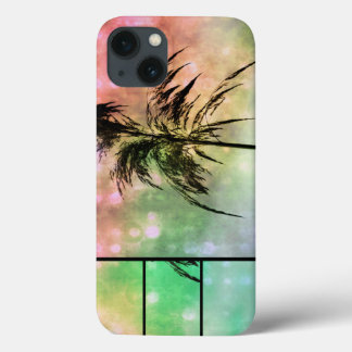 Grass Sparkle Green N Peach iPad Case