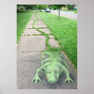 Grass-Tailed Lizard Poster