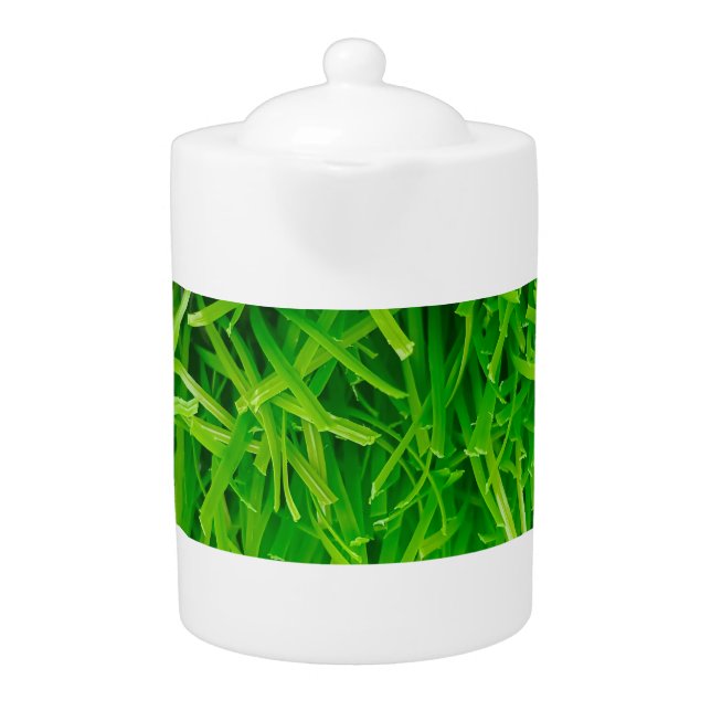 Grass teapot for tea time (Front)