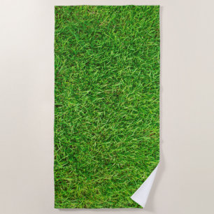 Grass Texture Beach Towel