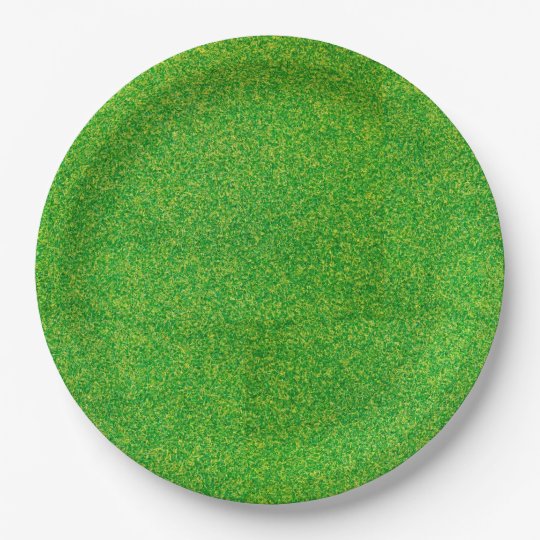 Grass Textured Paper Plate