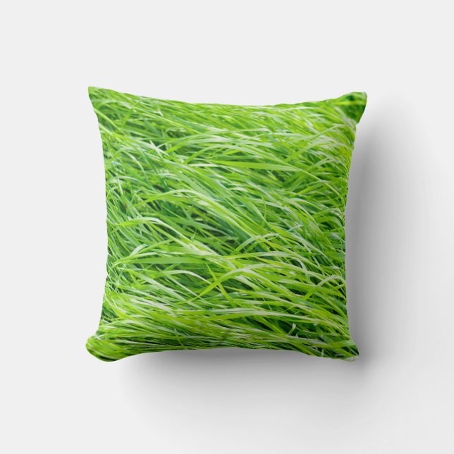 Grass Throw Pillow (Front)