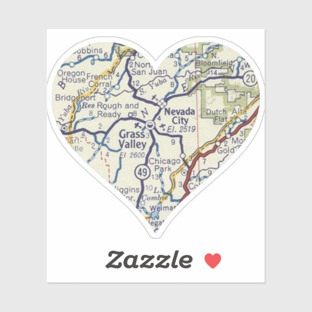 Grass Valley California Sticker (Sheet)