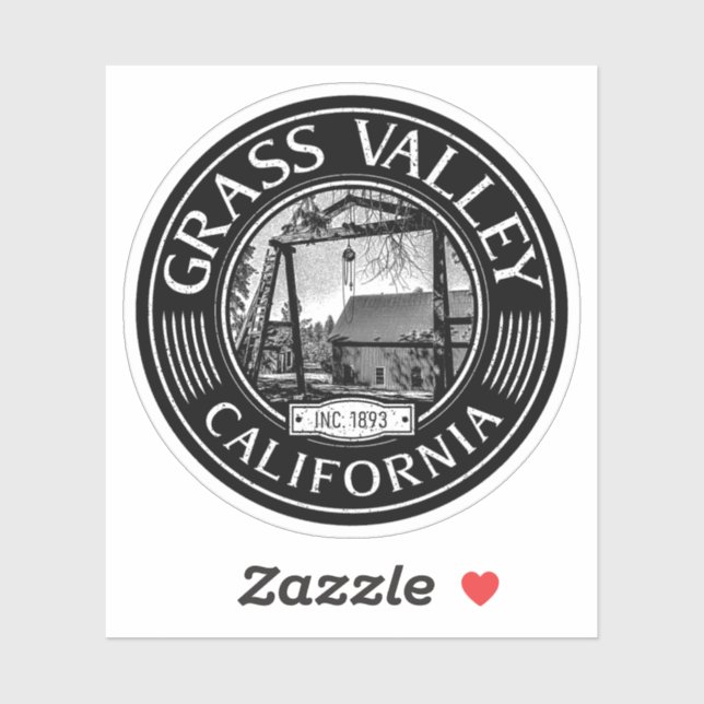 GRASS VALLEY CALIFORNIA VINTAGE - EMPIRE MINE STICKER (Sheet)