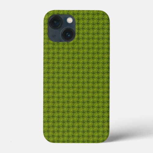 Grass with water drops pattern iPhone 13 mini case