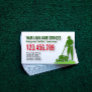 Grass Yard Lawn Mowing Care Gardening Landscaping Business Card
